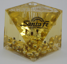 Santa Fe Hotel &amp; Casino Paperweight w/Gold-Colored Floaters - NIB - $11.74