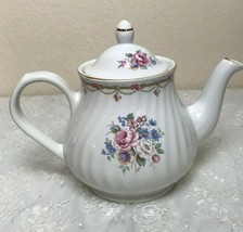 Arthur Wood &amp; Son Staffordshire Vintage Porcelain Teapot #6522 6.75 x 9  x 5.75&quot; - £33.24 GBP