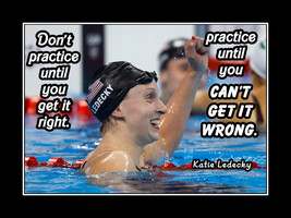 Katie Ledecky Inspirational Swimming Poster Print Motivation Wall Art Sw... - $22.99+