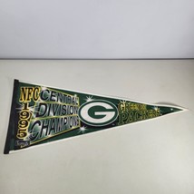 Green Bay Packers NFC Central Division Champions Pennant Rare NFL Vintage 1995 - £11.01 GBP