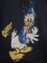 Nwt - Disney&#39;s Donald Duck &quot;Quack&quot; Navy Blue Short Sleeve Adult L Tee - £10.44 GBP