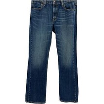 Levi&#39;s Bootcut Jeans 36 x 34 mens slim low rise dark wash denim pants - $30.69