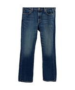 Levi&#39;s Bootcut Jeans 36 x 34 mens slim low rise dark wash denim pants - £24.07 GBP