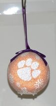 Team Sports America NCAA Clemson Tigers LED Christmas Ornament Set of 2 image 3