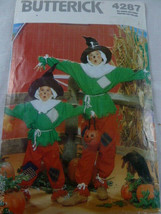 Butterick 4287 pattern Costumes kids scarecrow sz 4 5 6 7 8 10 12 14 UNCUT - £3.12 GBP