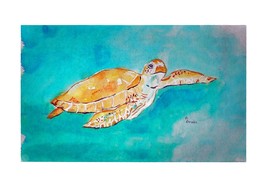 Betsy Drake Brown Sea Turtle 30 Inch By 50 Inch Comfort Floor Mat - £71.43 GBP