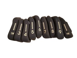 IRONSIDES 9-PC. GOLF CLUB IRON COVER SET USED 3-9 PW &amp; SW - $21.49