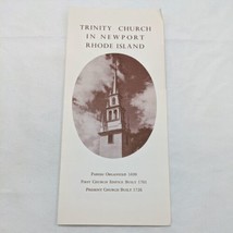 Trinity Church In Newport Rhode Island Brochure - £15.81 GBP