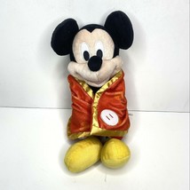 Lovey Security Baby Blanket Disney Mickey Mouse Plush with Orange Red 12&quot; - £9.53 GBP