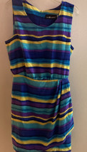 Sag Harbor Womens Sundress Dress Size 18 Striped Multicolor - $7.12