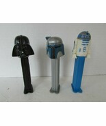 TOY PEZ DISPENSER STAR WARS DARTH VADER R2D2 &amp; JANGO FETT HUNGARY &amp; CHIN... - $5.00