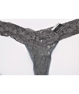 Daisy Fuentes Misses L 7/8 Charcoal Gray Lace Gem Thong Panty Intimate U... - £7.86 GBP
