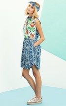 Megan Park Poplin Tank Sleeveless Button Up Dress Floral Nwt Sz 0 $ 250 - £31.64 GBP