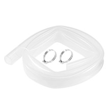 Silicone Rubber Tube Air Hose Water Pipe Clear With Clamps 25Mm(1&quot;) Id 31Mm(1 - £31.32 GBP