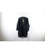 Vintage 50s 60s Womens OS Open Front Japanese Kimono Robe Rayon Gabardin... - $49.45