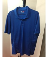 Men&#39;s Fila Sport Short Sleeve Polo Golf Shirt Size M Royal Blue - £7.89 GBP
