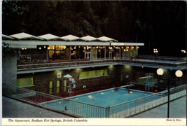The Aquacourt Radium Hot Springs British Columbia Canada Vintage Postcard (CC5) - £4.31 GBP