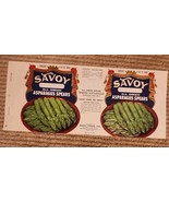 SAVOY 1950S ASPARAGUS UNCIRCULATED CAN LABEL - €5,46 EUR