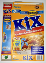 1999 Empty General Mills Kix Blue&#39;s Clues 9 OZ Cereal Box SKU U198/63 - $18.99