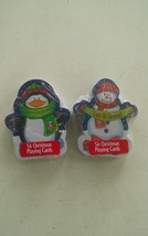 000 Lot of 2 New Let it Snow &amp; Penguin Playing Cards Christmas Holiday - £3.92 GBP