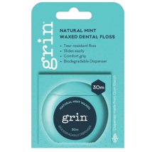 Grin Natural Mint Waxed Dental Floss 30m - £51.67 GBP