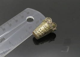 925 Sterling Silver - Vintage Pretzel Swirl Sewing Thumb Thimble - TR3000 - $46.61 CAD