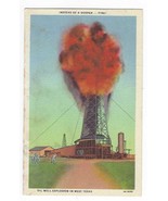 Vintage 1948 Oil Well Explosion in West Texas Linen Postcard RARE - €8,58 EUR