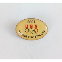 Vintage 2001 USA Team Partner Olympics Lapel Hat Pin - $8.42