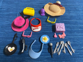 Mixed Lot Vintage Barbie Doll &amp; More Hat Baywatch Phone Glasses Accessory 971A - $5.00