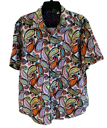 Robert Graham Mens 2XL Short Sleeve Abstract Geometric Spiral Pattern Te... - $87.11