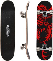 ChromeWheels 31 inch Skateboard Double Kick Skate Board Cruiser Longboard 8 - $51.99