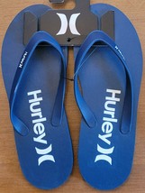 Hurley Blue Flip flops sandals thongs mens New - £15.73 GBP