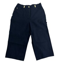 st john sport by marie gray blue cropped capri pants Size 4 - $25.73