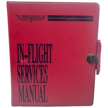 Vintage TWA Airlines In-Flight Services Manual Binder With Voicemail Guide 1980s - £139.85 GBP