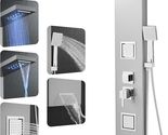 Shower Panel Tower System Rainfall Waterfall Head Body Jets Handheld Spr... - $94.99