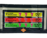Antique Slot Machine Glass Award Card Insert Triple 7 Original 7 1/4&quot; x ... - $85.09
