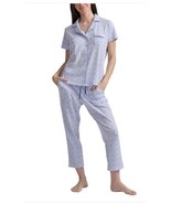 Karen Neuburger Womens Pajamas Blue 2-Piece Short Sleeves Pockets Lightw... - $54.69 CAD
