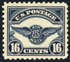 C5, Mint VF NH 16¢ Early Airmail Stamp CV $120 *- Stuart Katz - £50.84 GBP