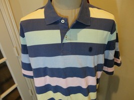 NEW With Tags IZOD Polo Wide Striped Coast Oxford Polo Shirt Adult XL Ex... - £23.36 GBP