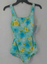 DAISY&#39;S SWIMWEAR ONE PIECE SWIM SUIT GIRLS SZ 10 HAWAIIAN FLORAL PASTEL ... - £12.73 GBP