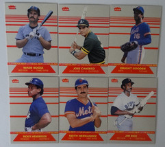 1987 Fleer Headliners Inserts Set of 6 Baseball Cards - $4.99