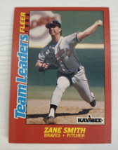 1988 Fleer Team Leaders Baseball Zane Smith Braves #39 - £1.56 GBP