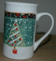 Royal Norfolk Christmas Tree Coffee Tea Mug Greenbriar International Hol... - $9.99