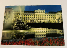 Postcard Vienna Austria Schoenbrunn Palace Posted 1965 Fringed Chrome - £4.62 GBP