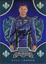 Autographed Kyle Larson 2020 Panini Chronicles Crusade Racing Rare Blue Prizm (# - £70.49 GBP