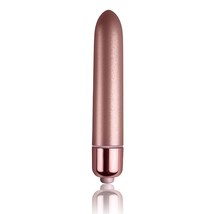 ROCKS OFF TOUCH OF VELVET ROSE BLUSH 90MM BULLET WATERPROOF POCKET VIBRATOR - $442.33 MXN