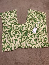 Rose &amp; Olive Pants Womens M Boho Floral Pull On Wide Leg Split Pockets - £22.24 GBP
