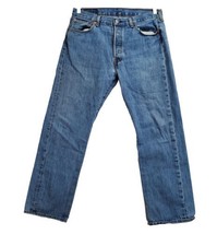 Vintage Levis 501 Jeans Mens 36x30 Original Fit Light Wash Button Fly Denim - £23.26 GBP