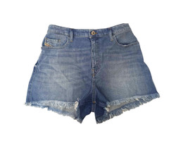 DIESEL Womens Denim Shorts De Nico Casual Soft Solid Blue Size 28W - £40.21 GBP