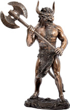 Minotaur Warrior with the Minoan double axe Cold Cast Bronze statue 28 cm /11&#39; - £101.27 GBP